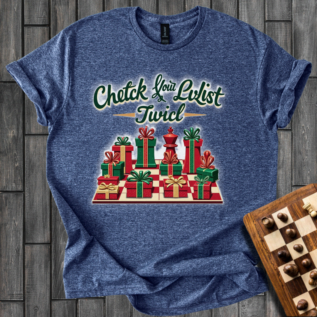 Check Your List Chess T-Shirt