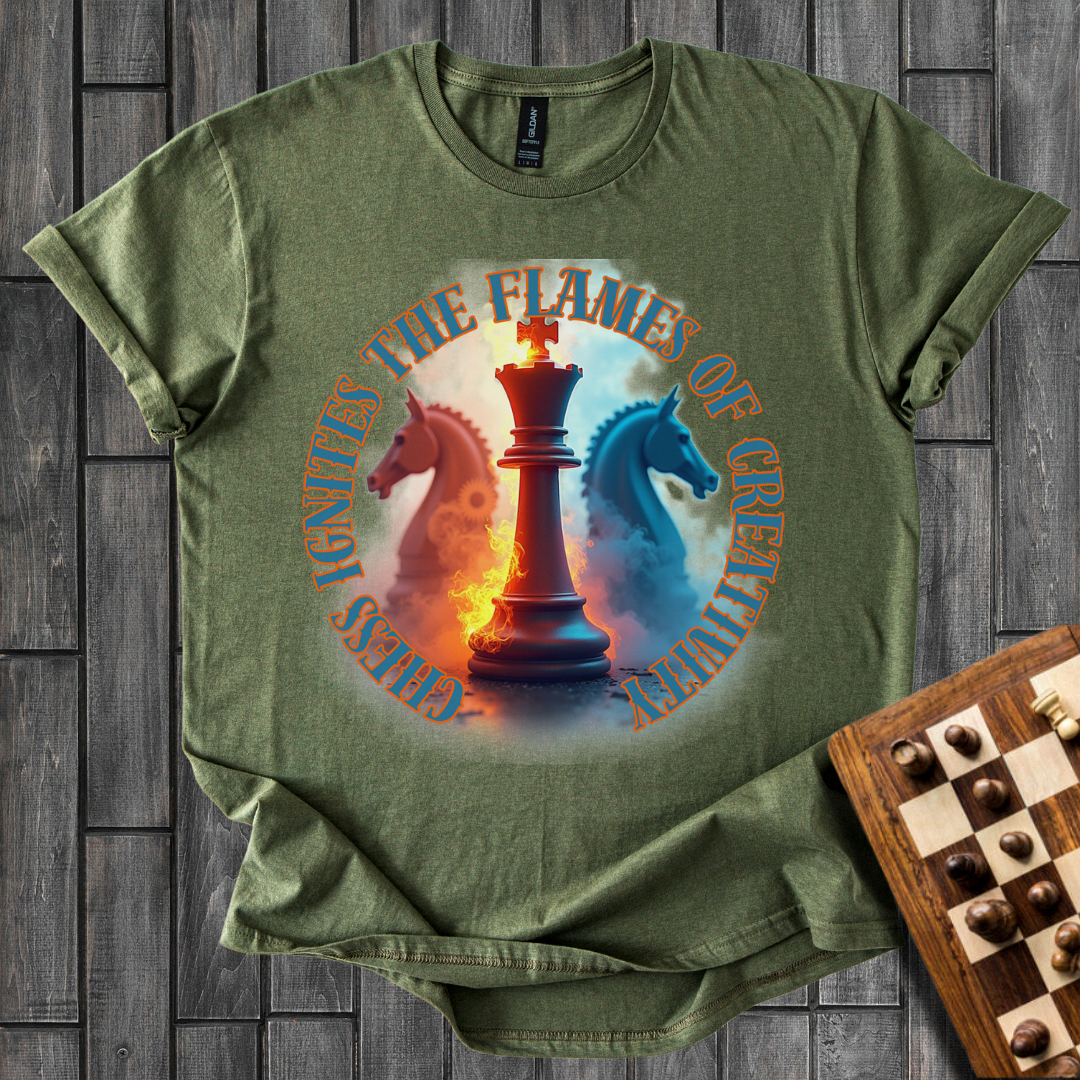 Luminous King Chess T-Shirt