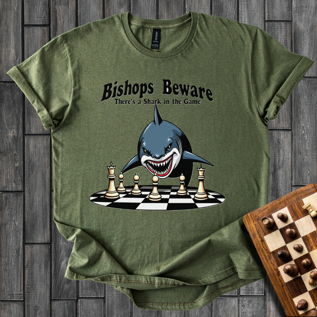 Shark Attack Chess T-Shirt