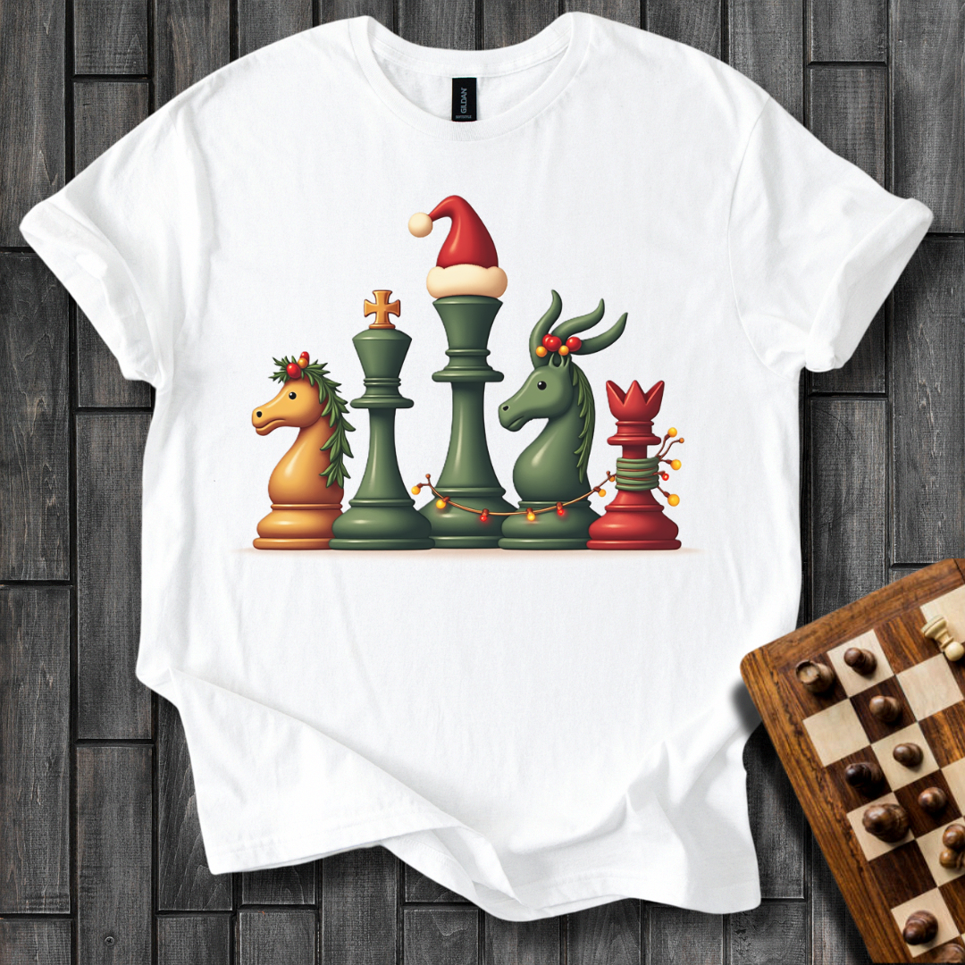 Festive Chess Pieces T-Shirt
