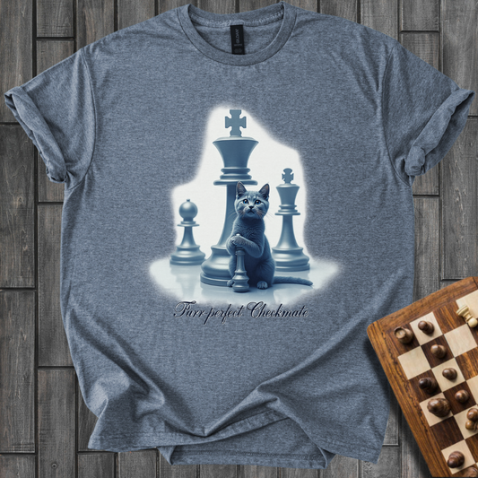 Purrs and Pawns Opening Chess T-Shirt