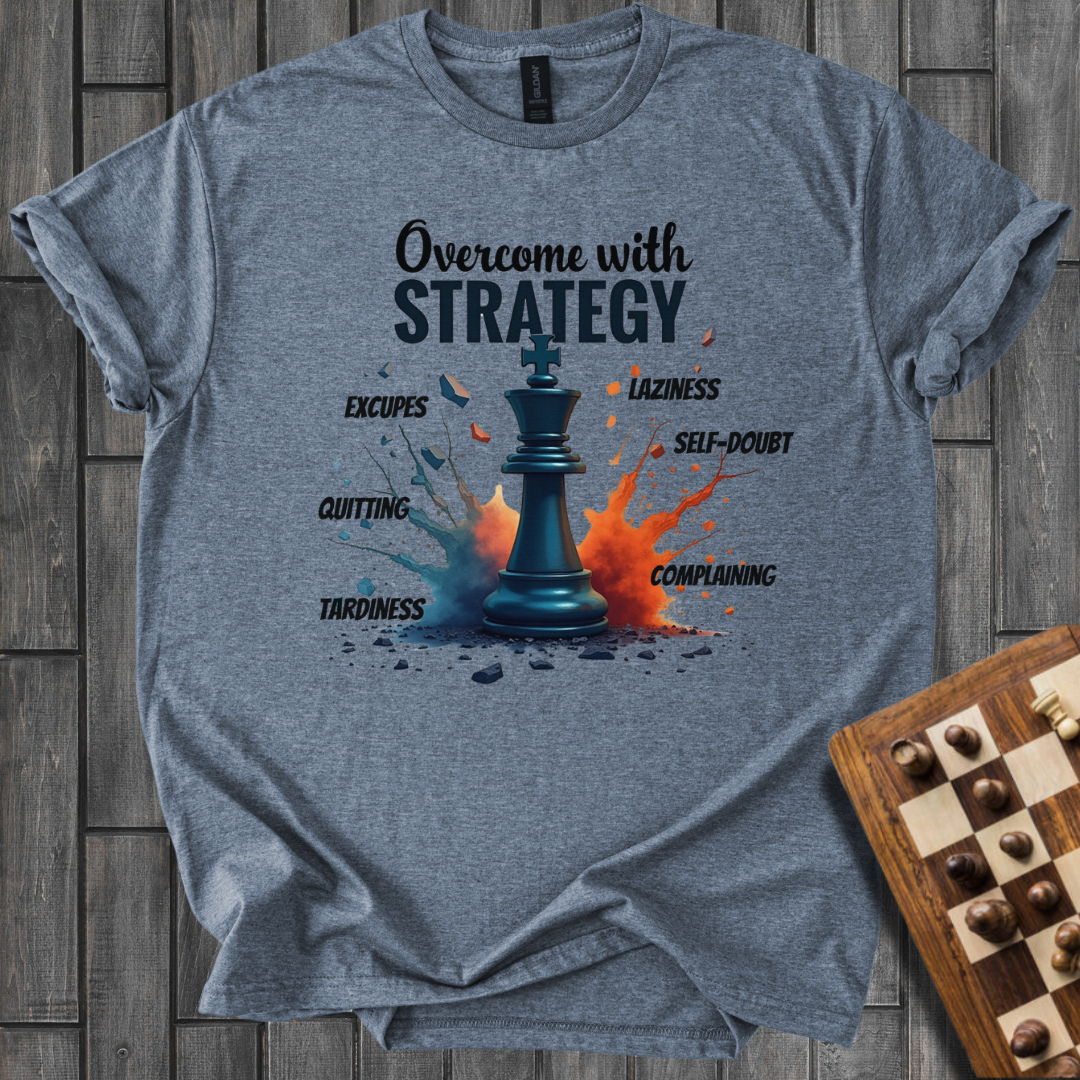 Overcome With Strategy Chess T-Shirt