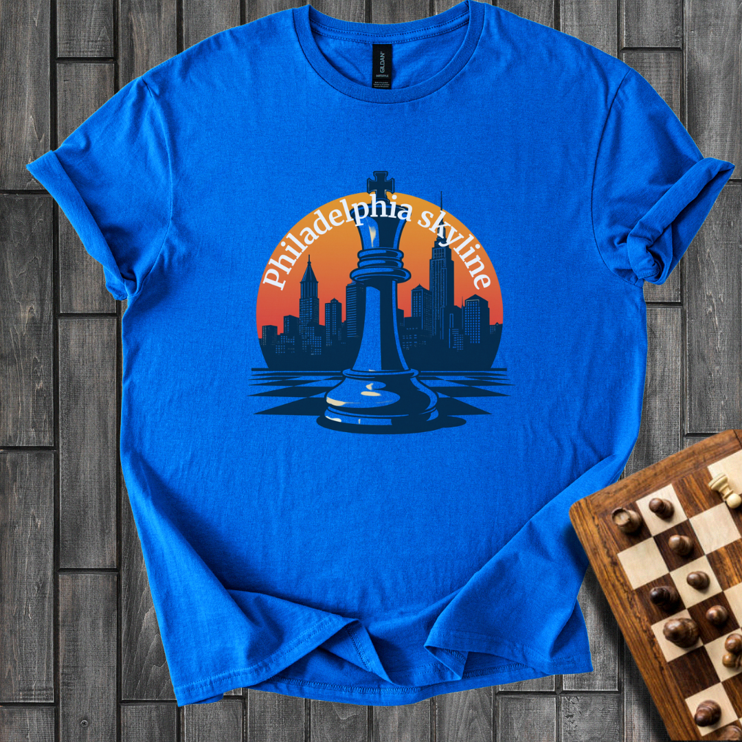 Philadelphia Skyline Chess T-Shirt