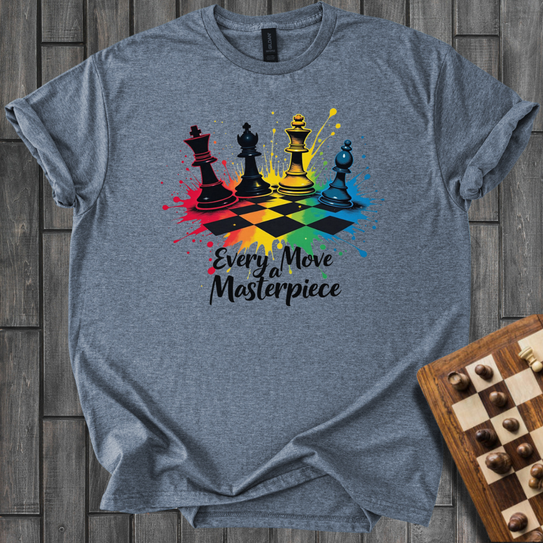 Colorfull Move Chess T-Shirt
