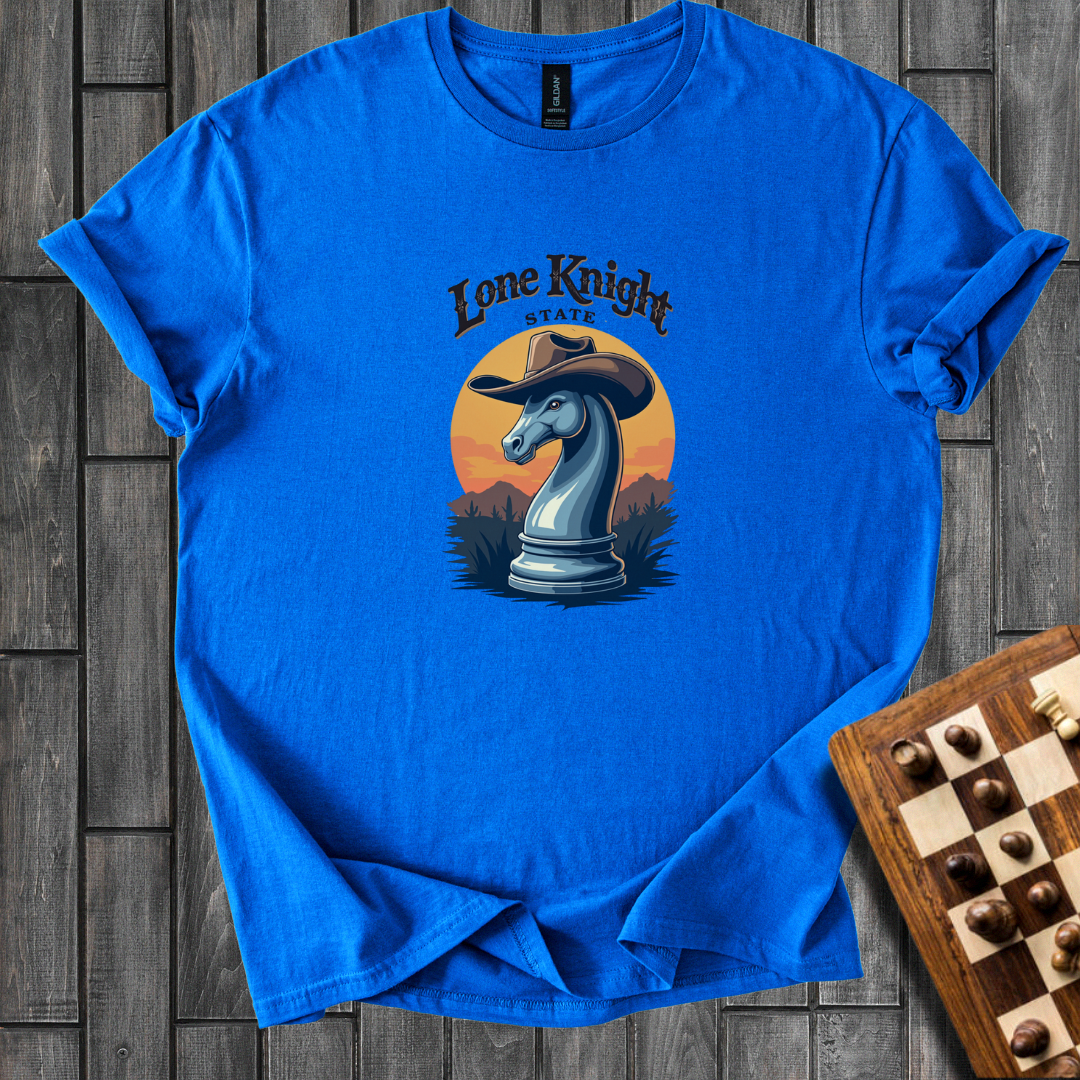 Lone Knight State Chess T-Shirt