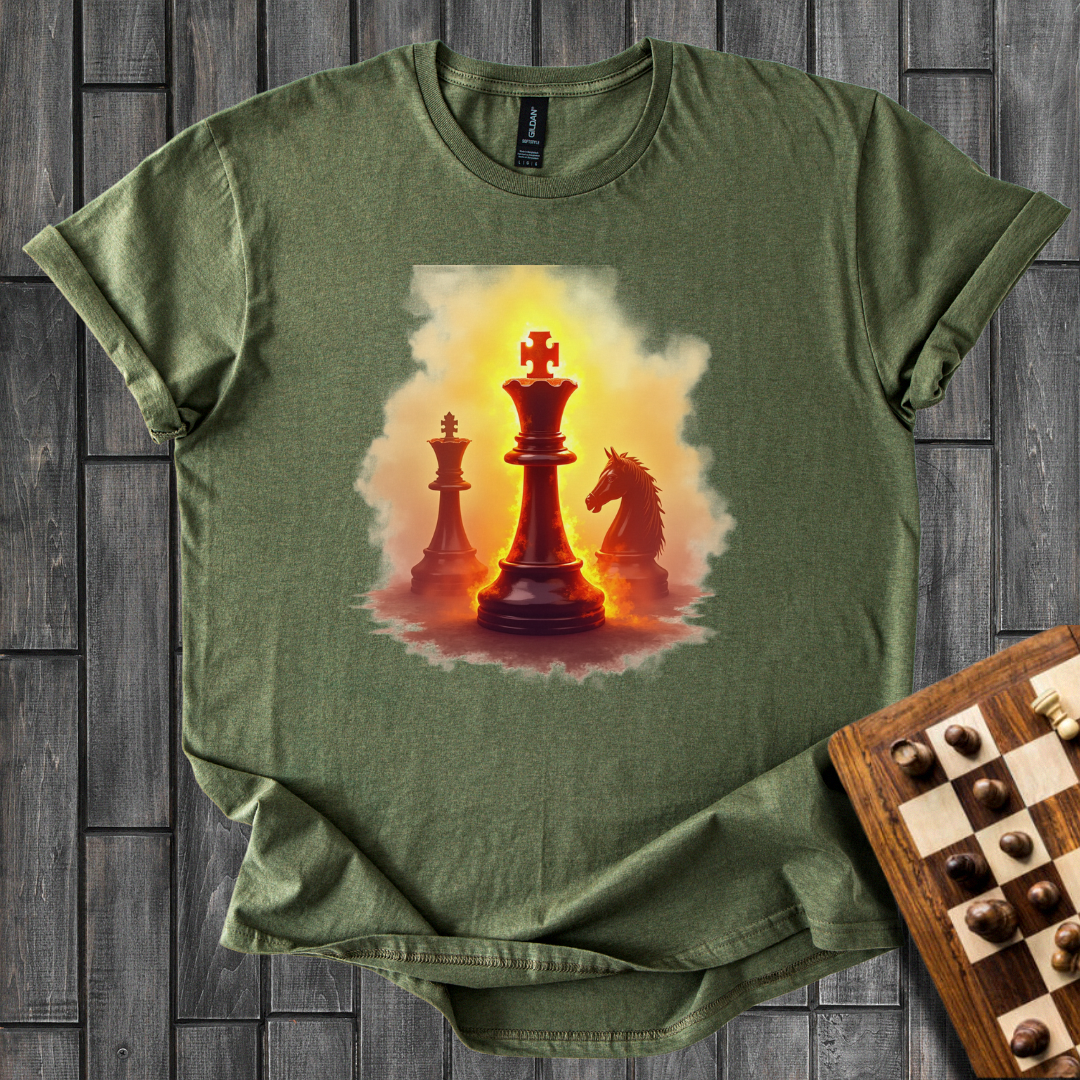 Fiery Chess King T-Shirt
