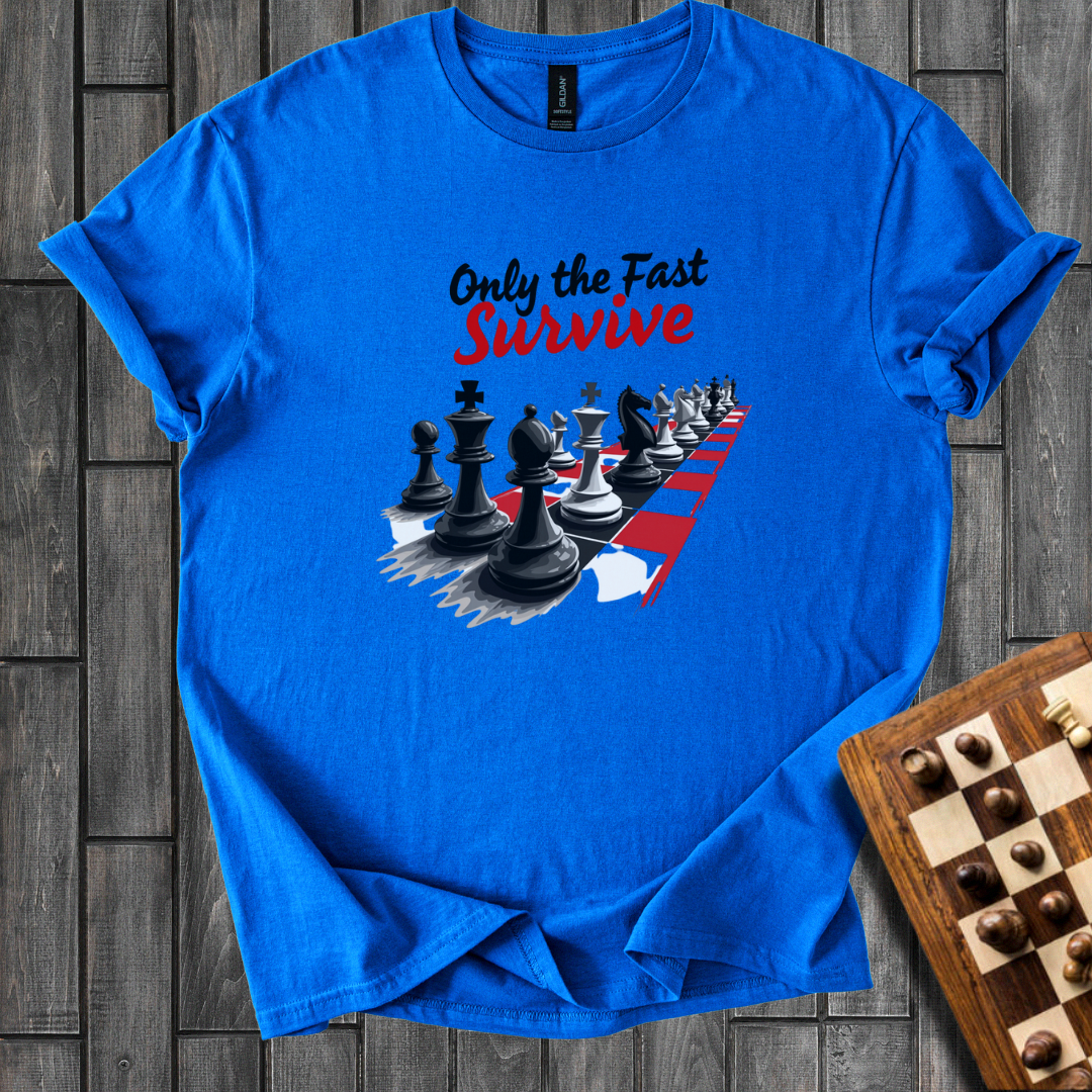 Only The Fast Survive Chess T-Shirt
