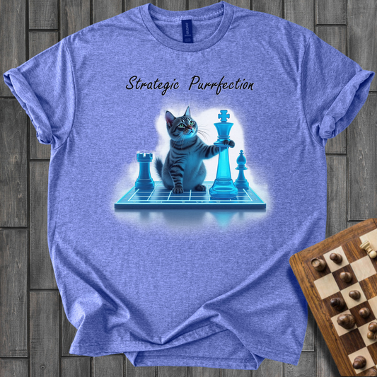 Purrfect Strategy Chess T-Shirt