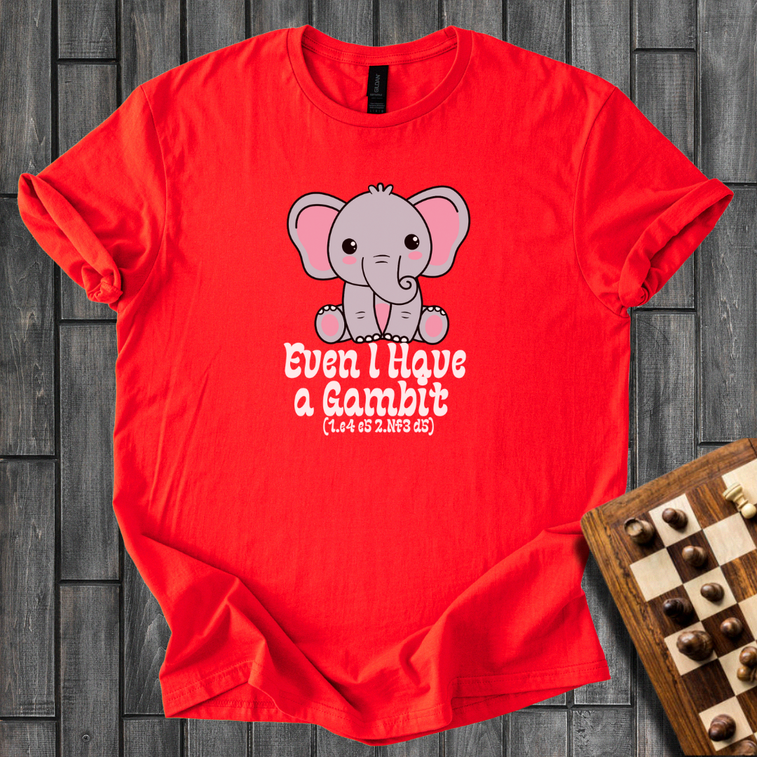 Elephant Gambit Chess T-Shirt