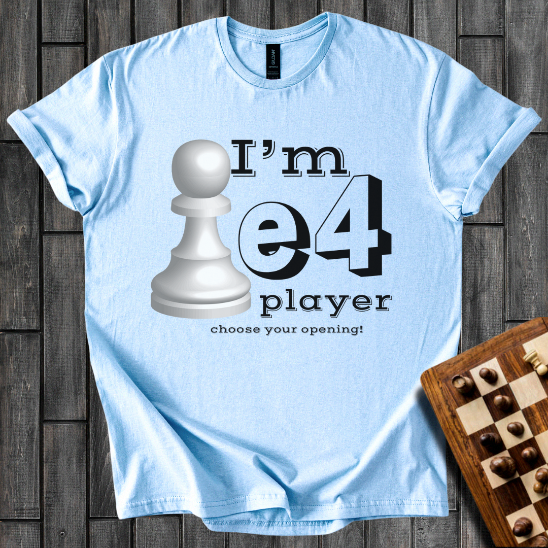 e4 Player Chess T-Shirt