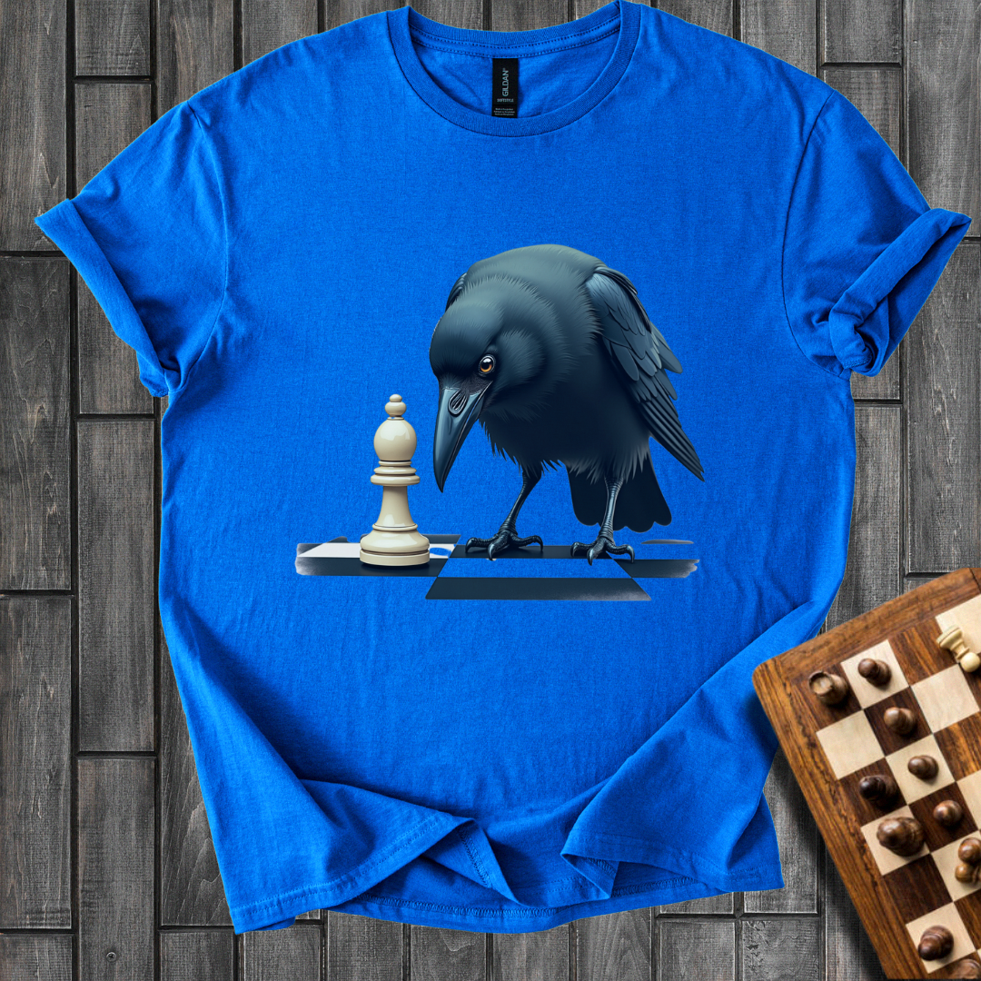The Watchful Raven Chess T-Shirt