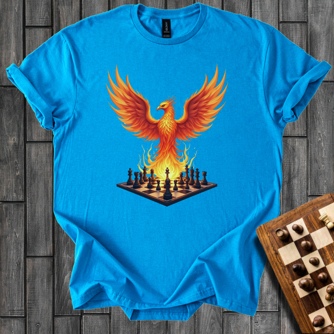 Flaming Chessboard T-Shirt