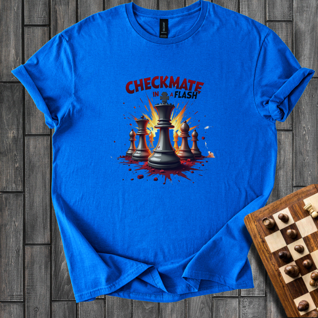 Checkmate in a Flash Chess T-Shirt