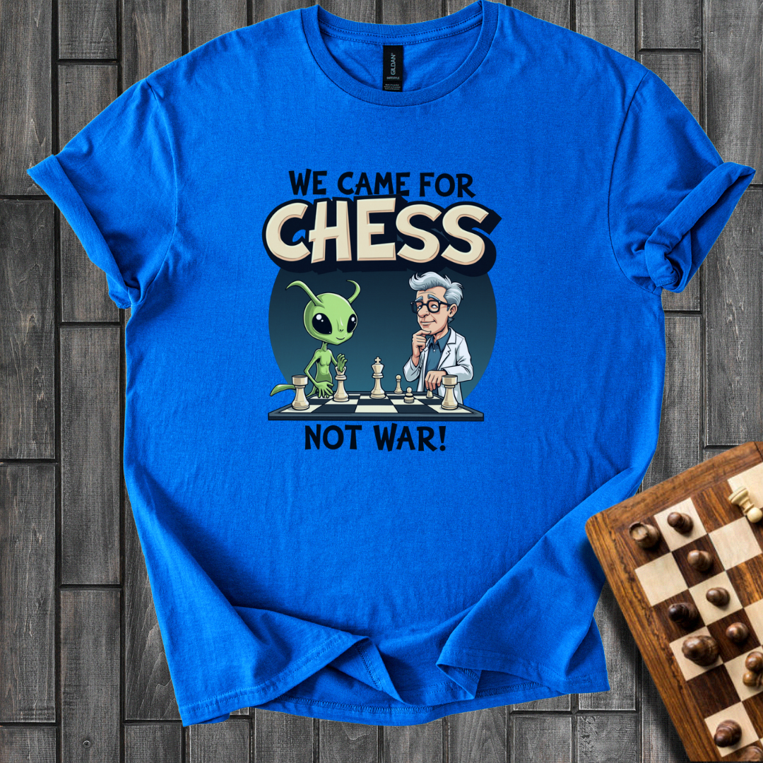 We Are Not Alone Chess T-Shirt