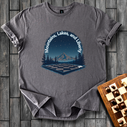 Mountains, Lakes, And Liberty T-Shirt