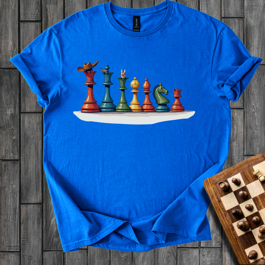 Lineup Of Chess Pieces T-Shirt