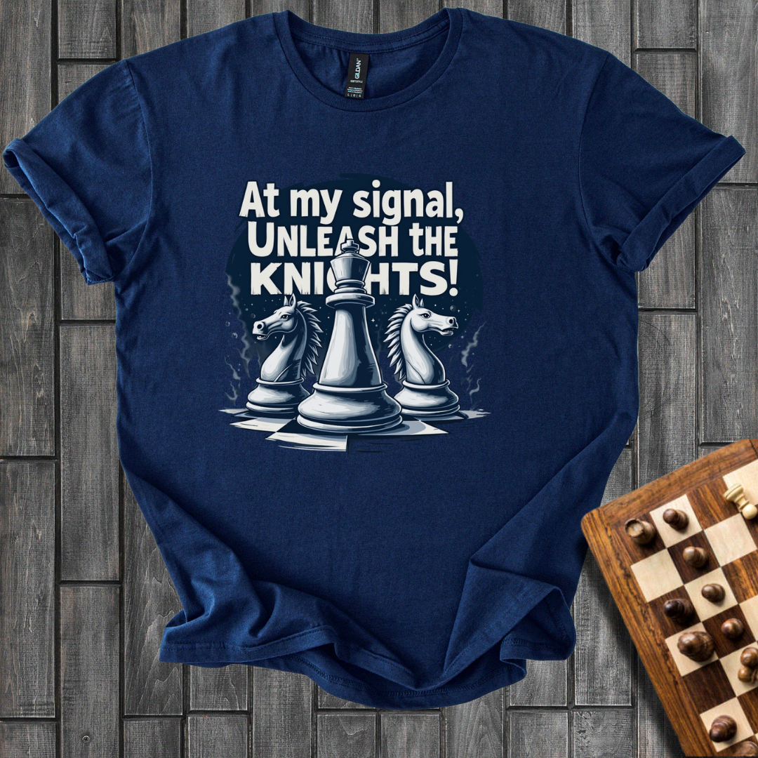 Unleash The Knights Chess T-Shirt