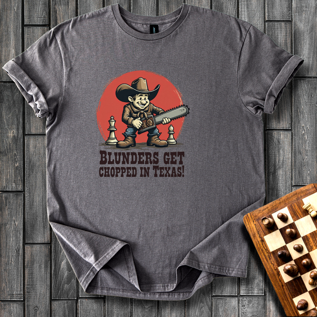 Blunders In Texas Style Chess T-Shirt