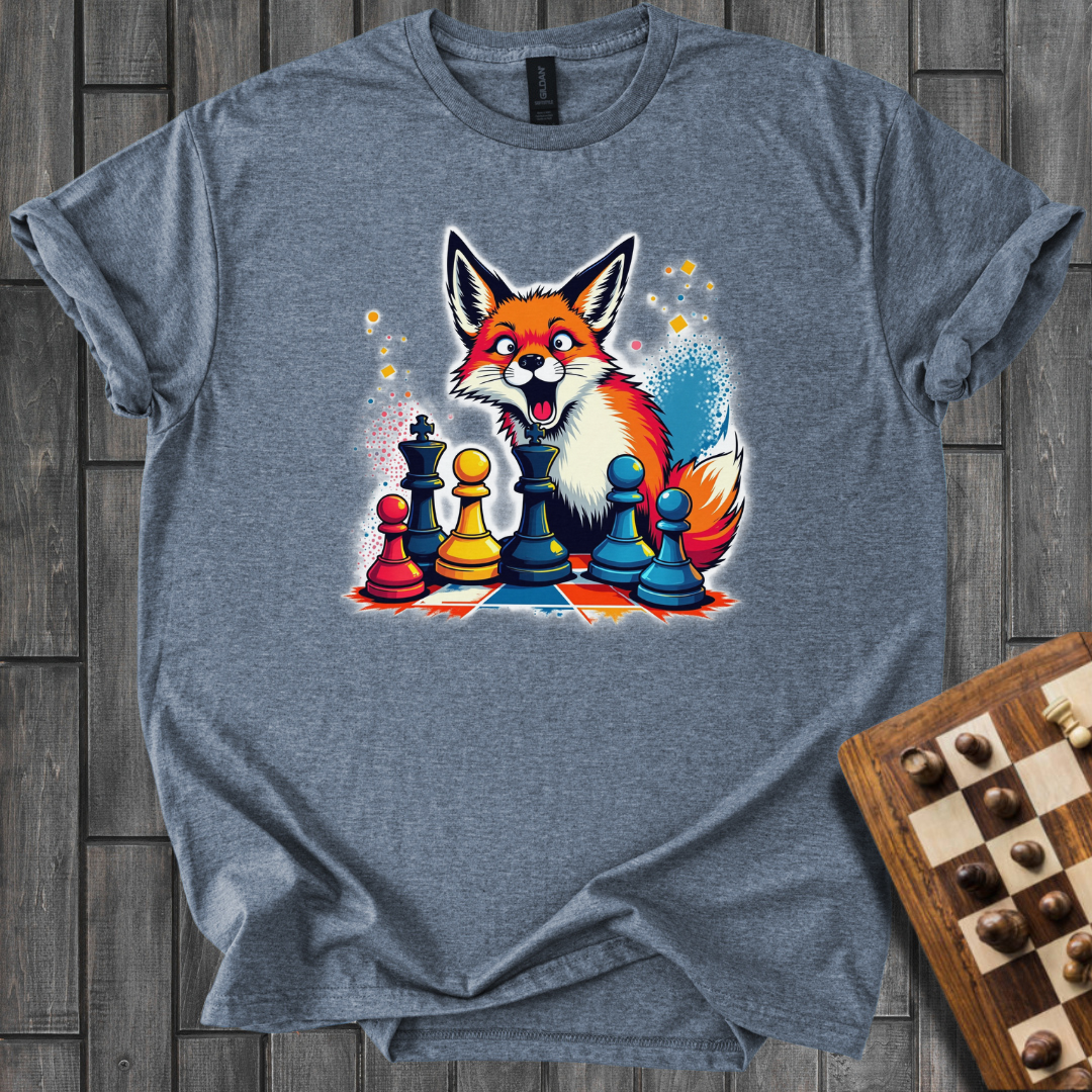 Foxy Strategist Chess T-Shirt