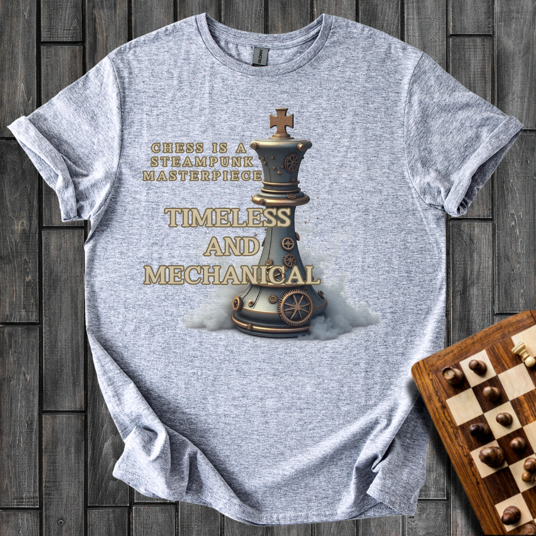 The Gilded Guardian Chess T-Shirt