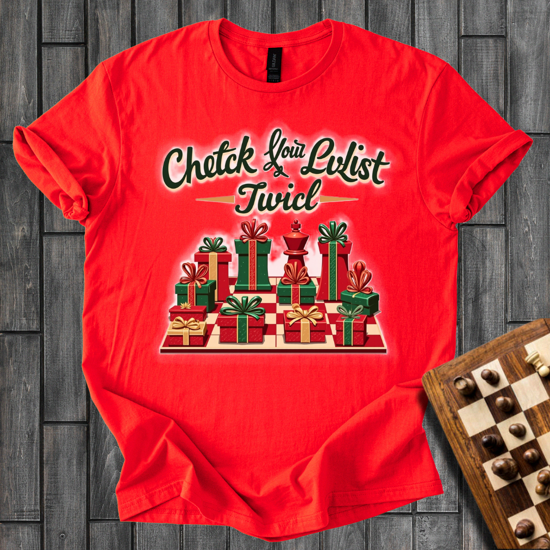 Check Your List Chess T-Shirt