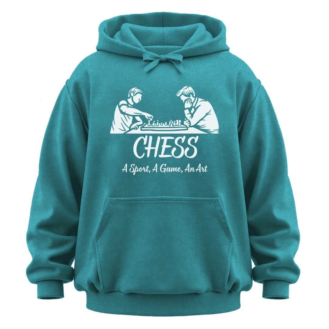 Chess, a Sport, a Game, An Art Garment-Dyed Hoodie