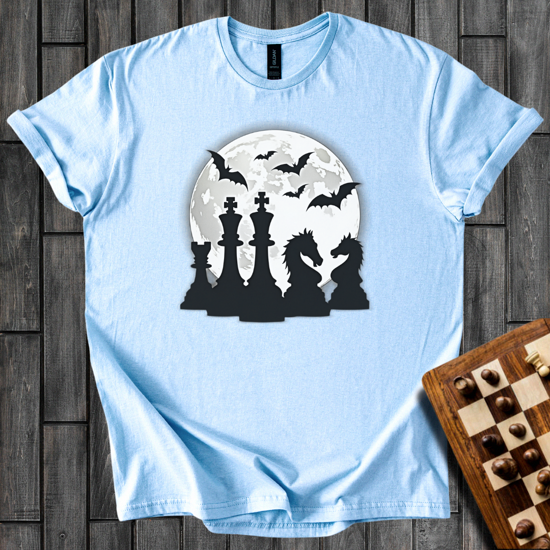 Moonlit Tactics Chess T-Shirt