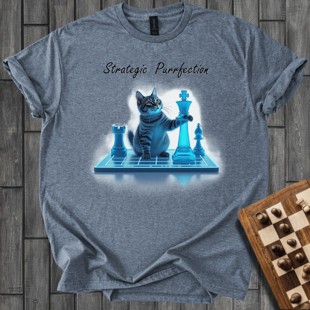 Purrfect Strategy Chess T-Shirt