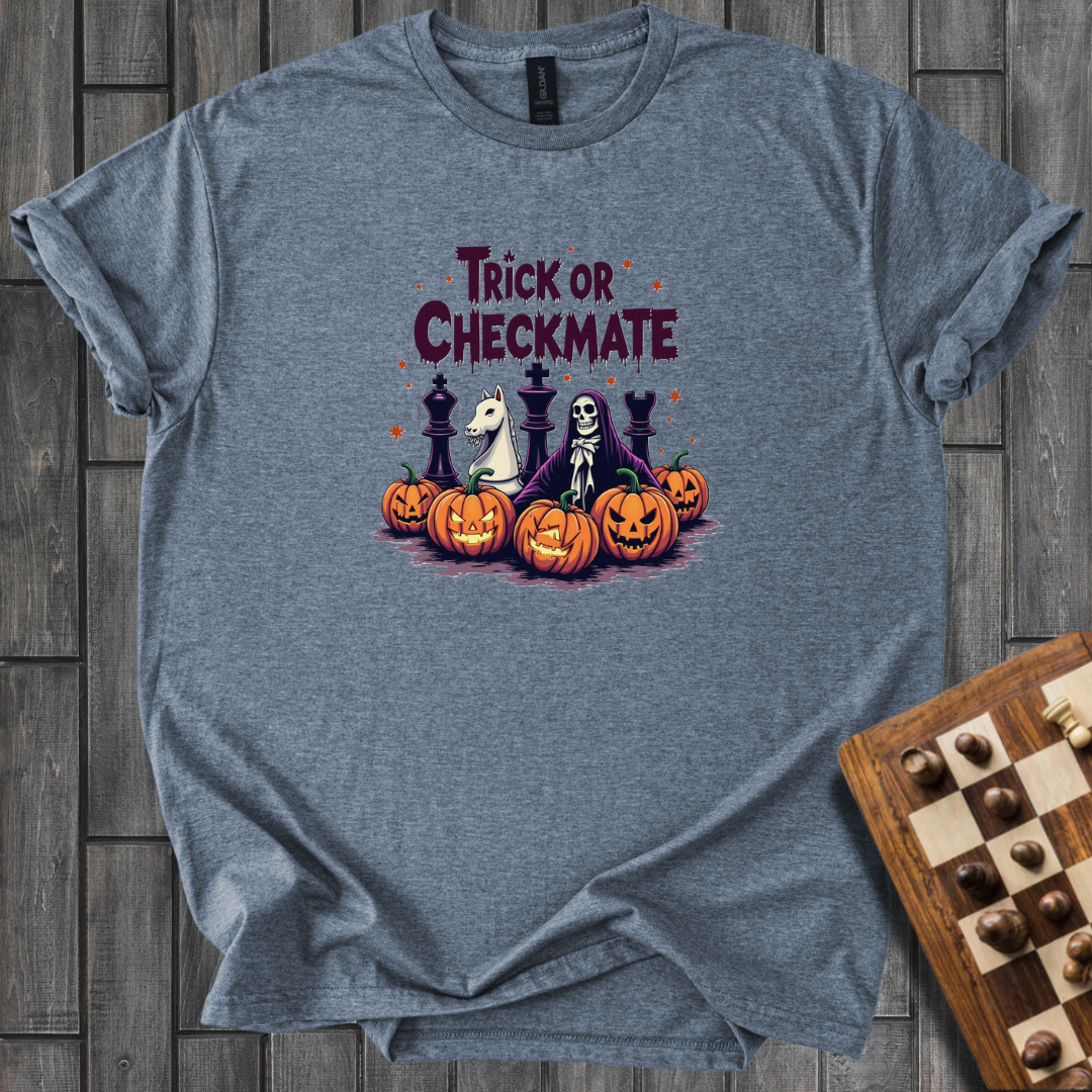 Checkered Horrors Chess T-Shirt
