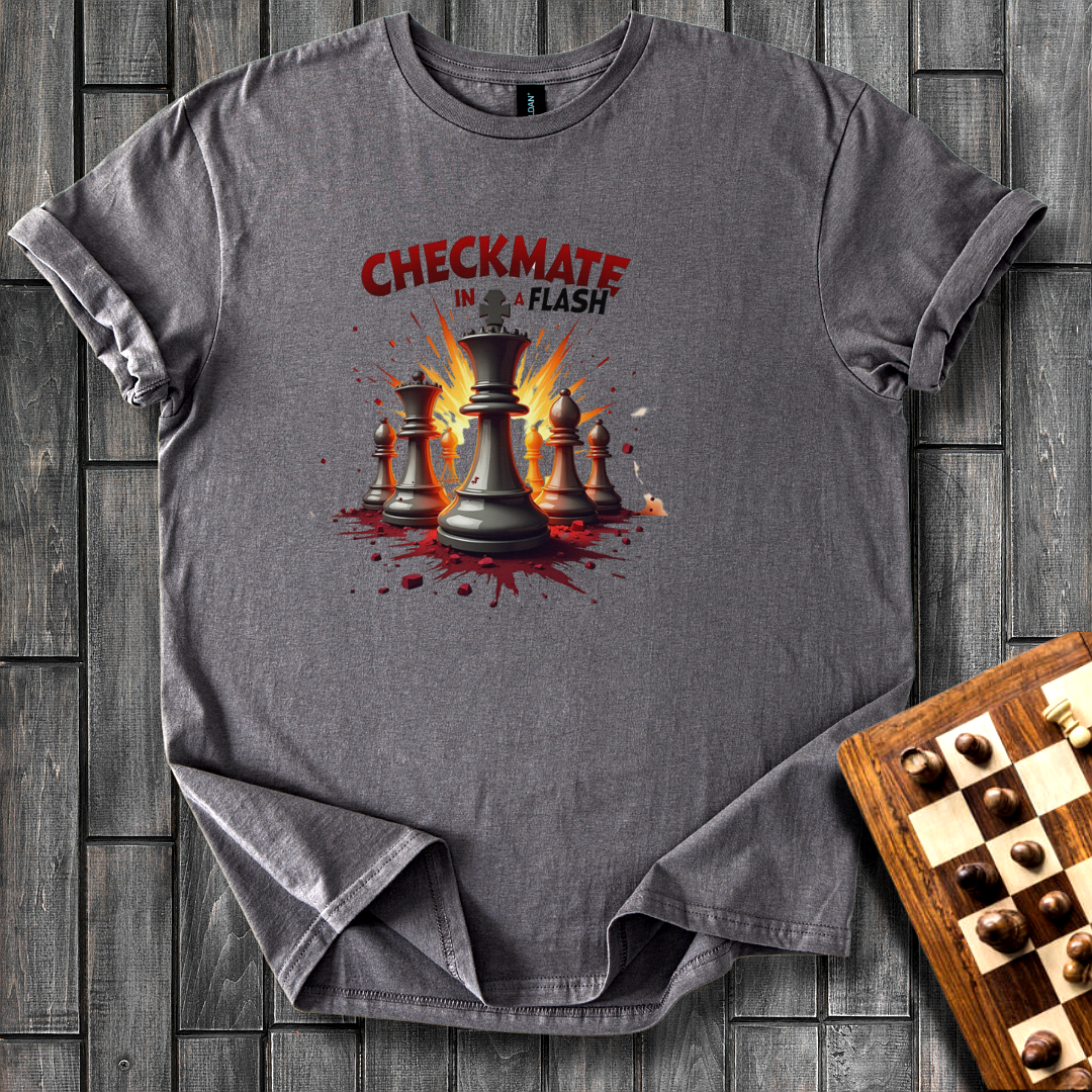 Checkmate in a Flash Chess T-Shirt