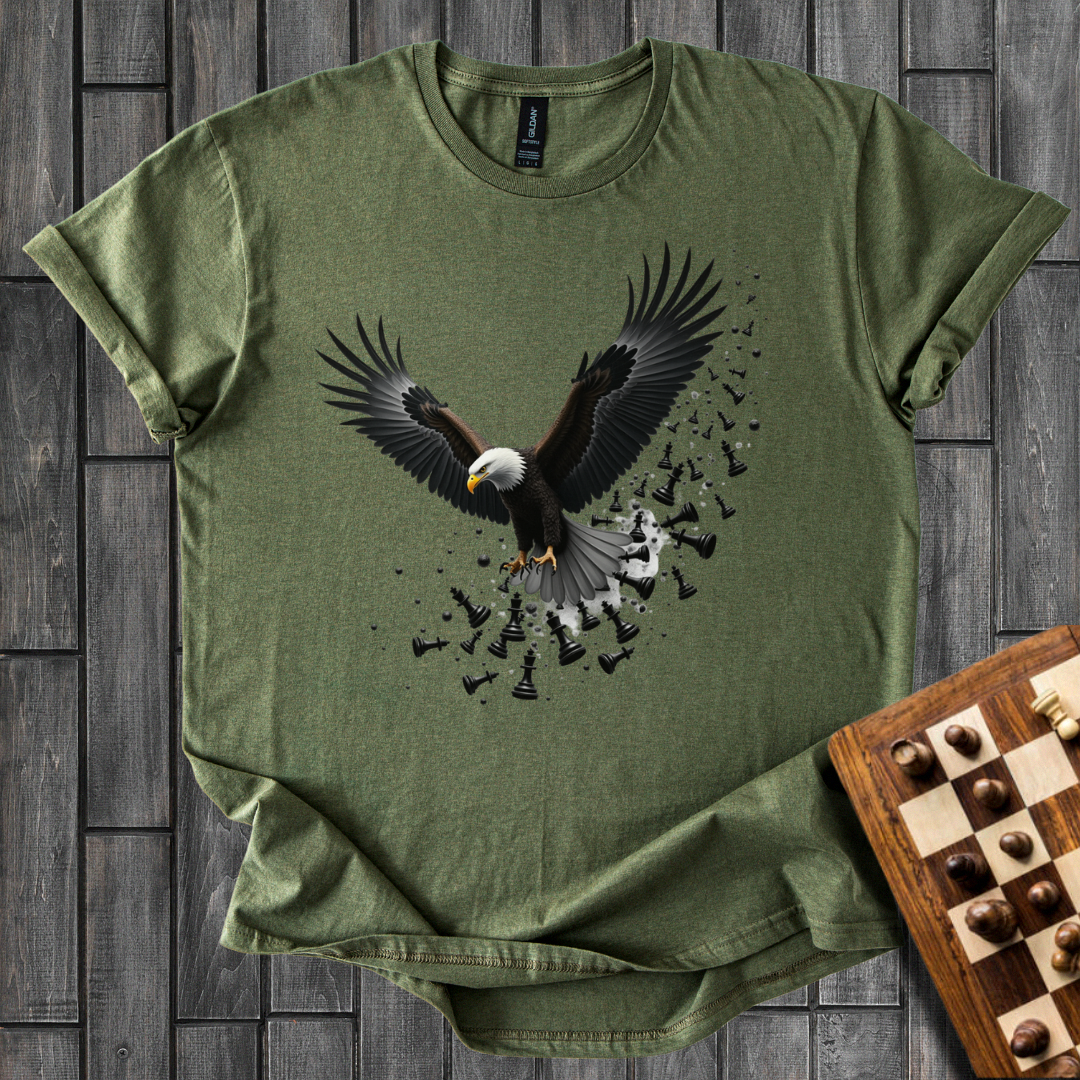 Wings Over the Chess Pieces T-Shirt