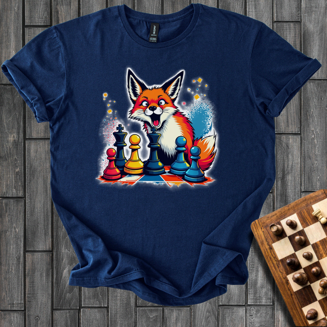 Foxy Strategist Chess T-Shirt