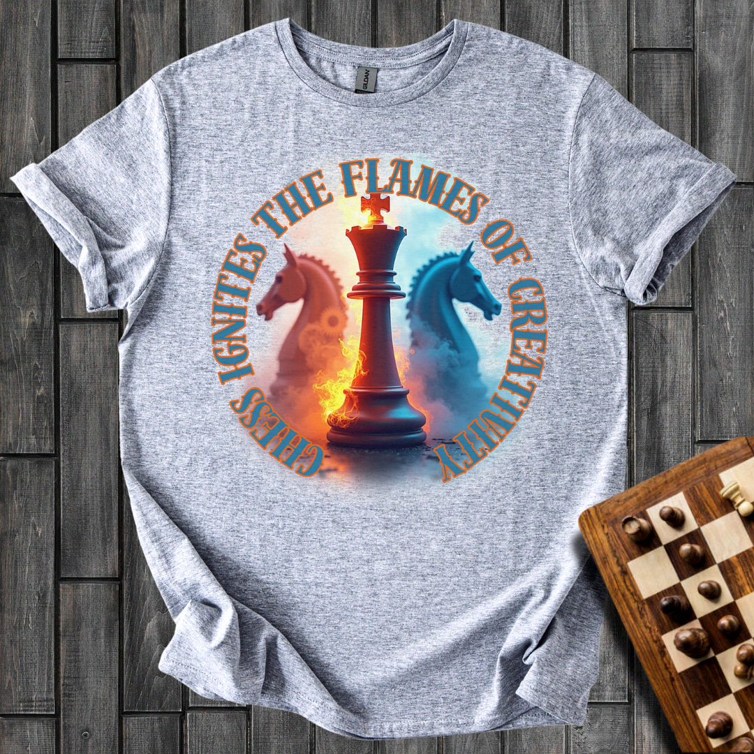 Luminous King Chess T-Shirt
