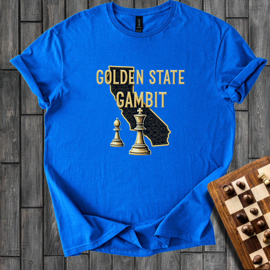 Golden State Gambit Chess T-Shirt