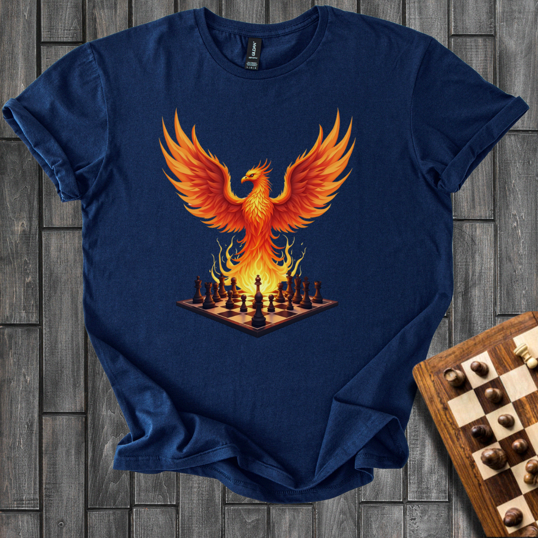 Flaming Chessboard T-Shirt
