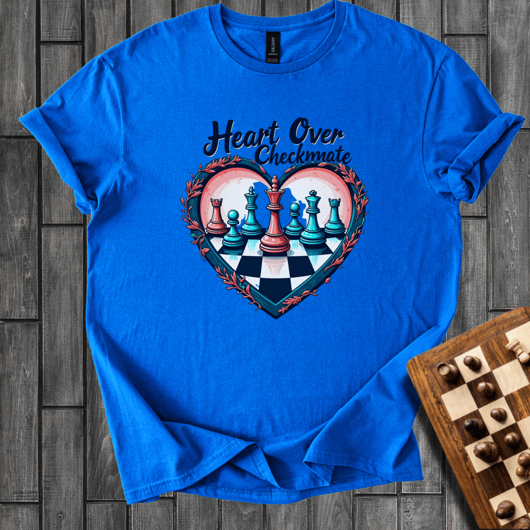 Heart Over Checkmate Chess T-Shirt