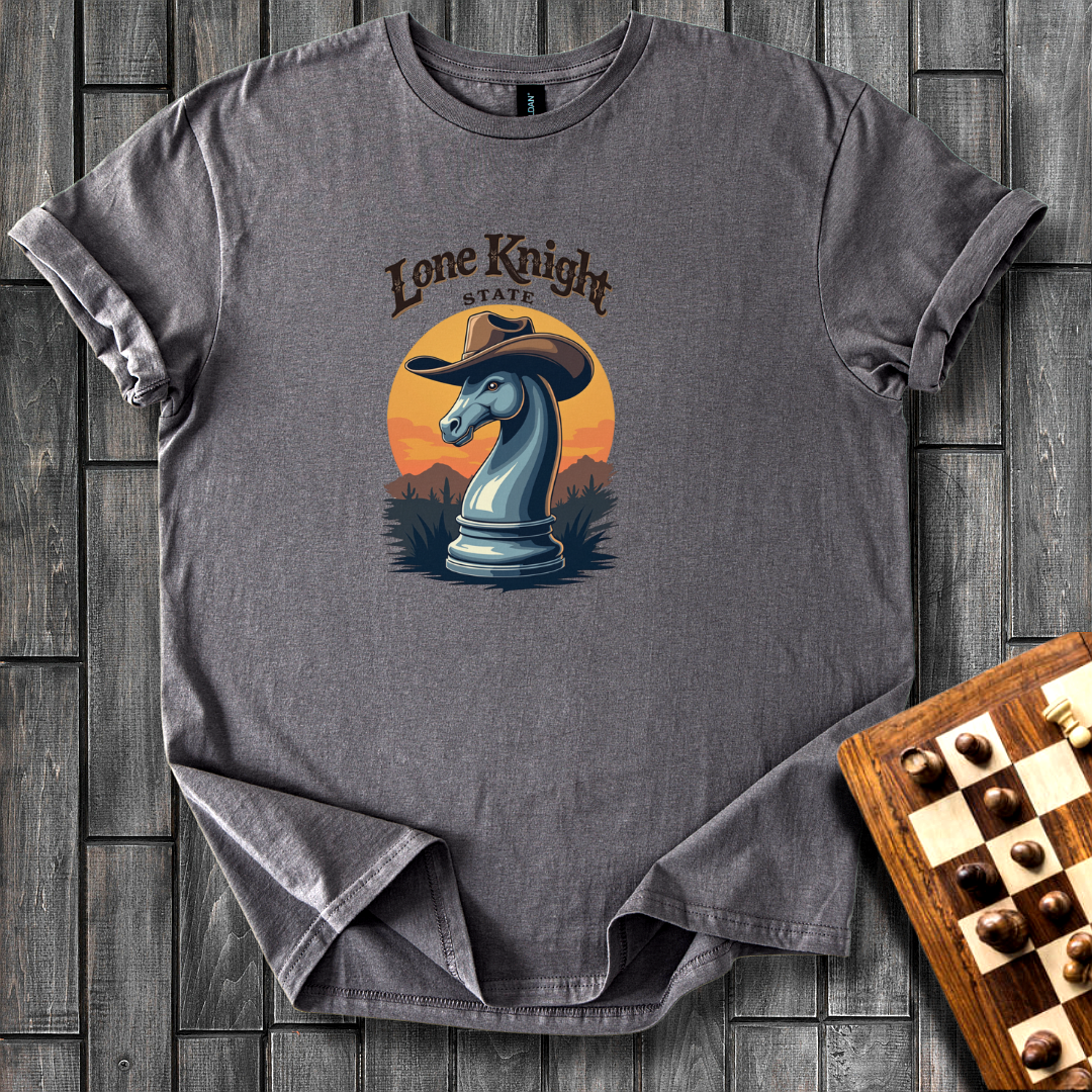 Lone Knight State Chess T-Shirt