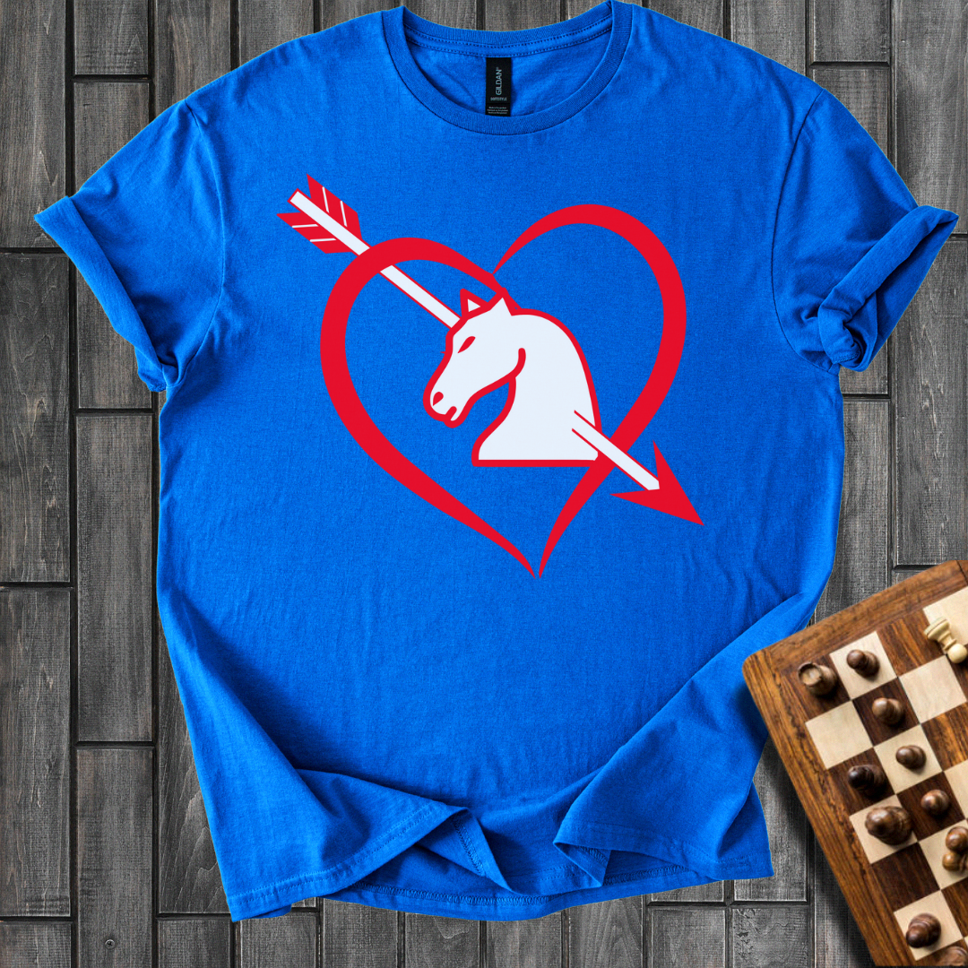 Knight In a Heart Chess T-Shirt