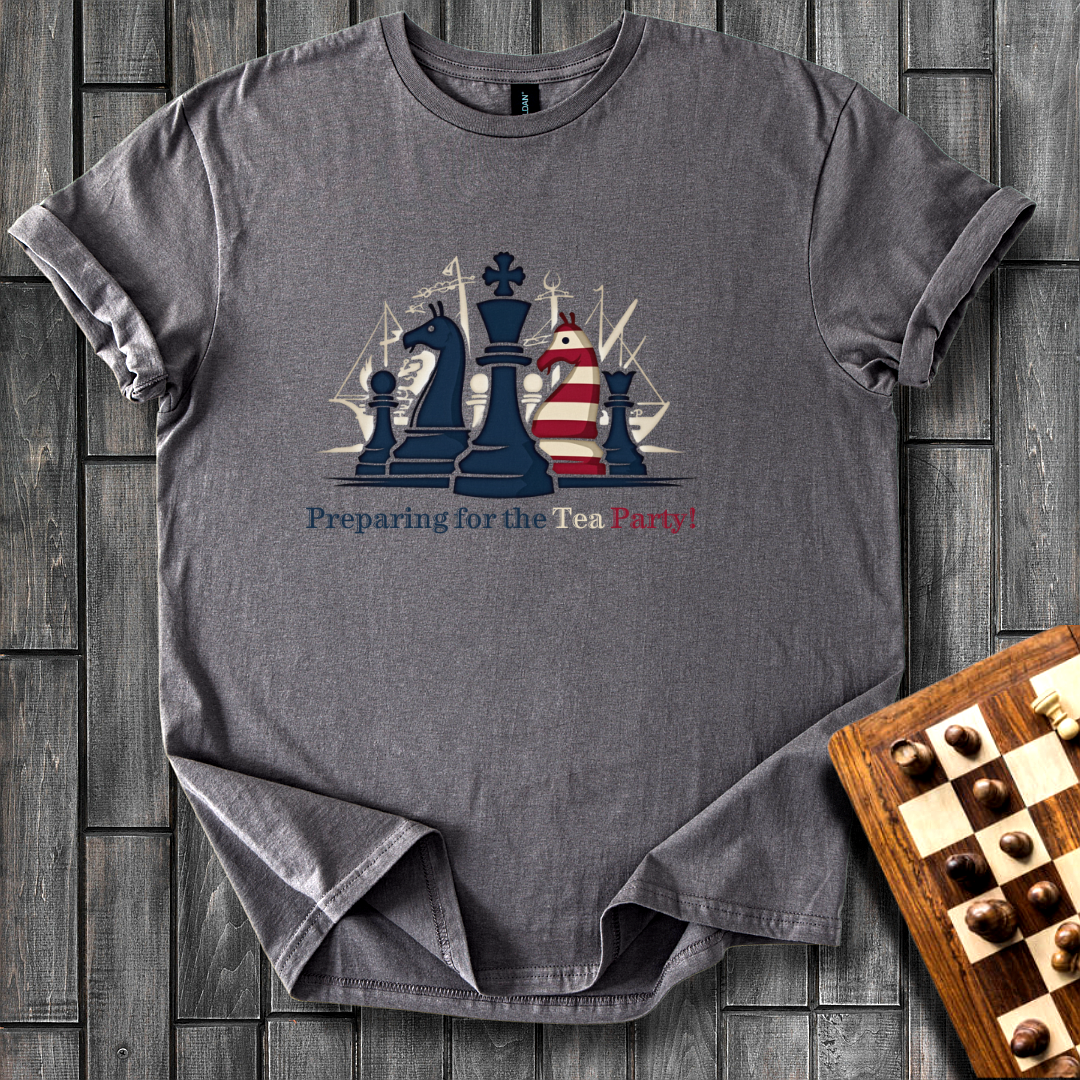 Preparing For The Tea Party Chess T-Shirt