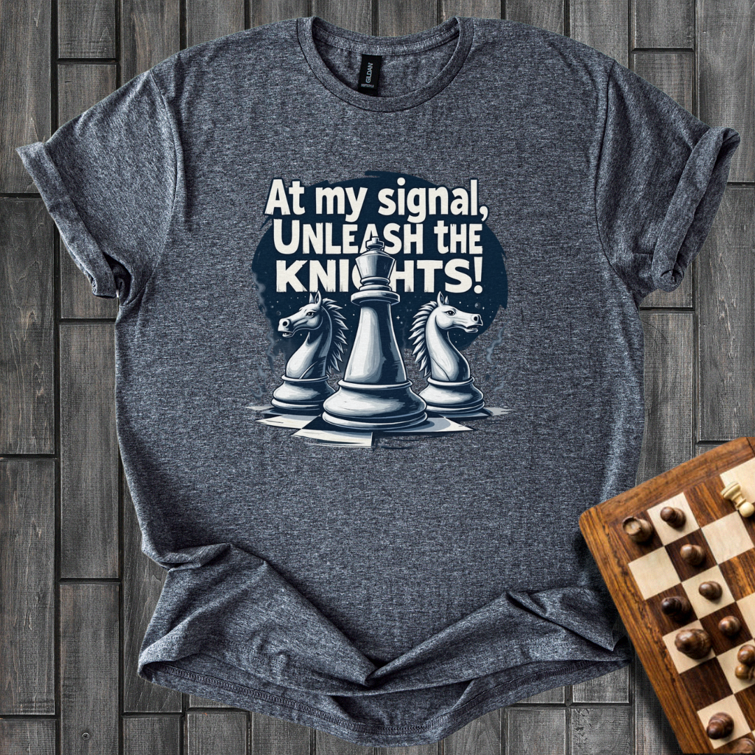 Unleash The Knights Chess T-Shirt