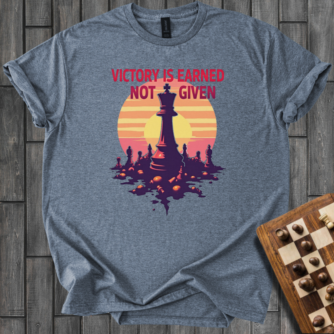 Victory Is Earned Chess T-Shirt