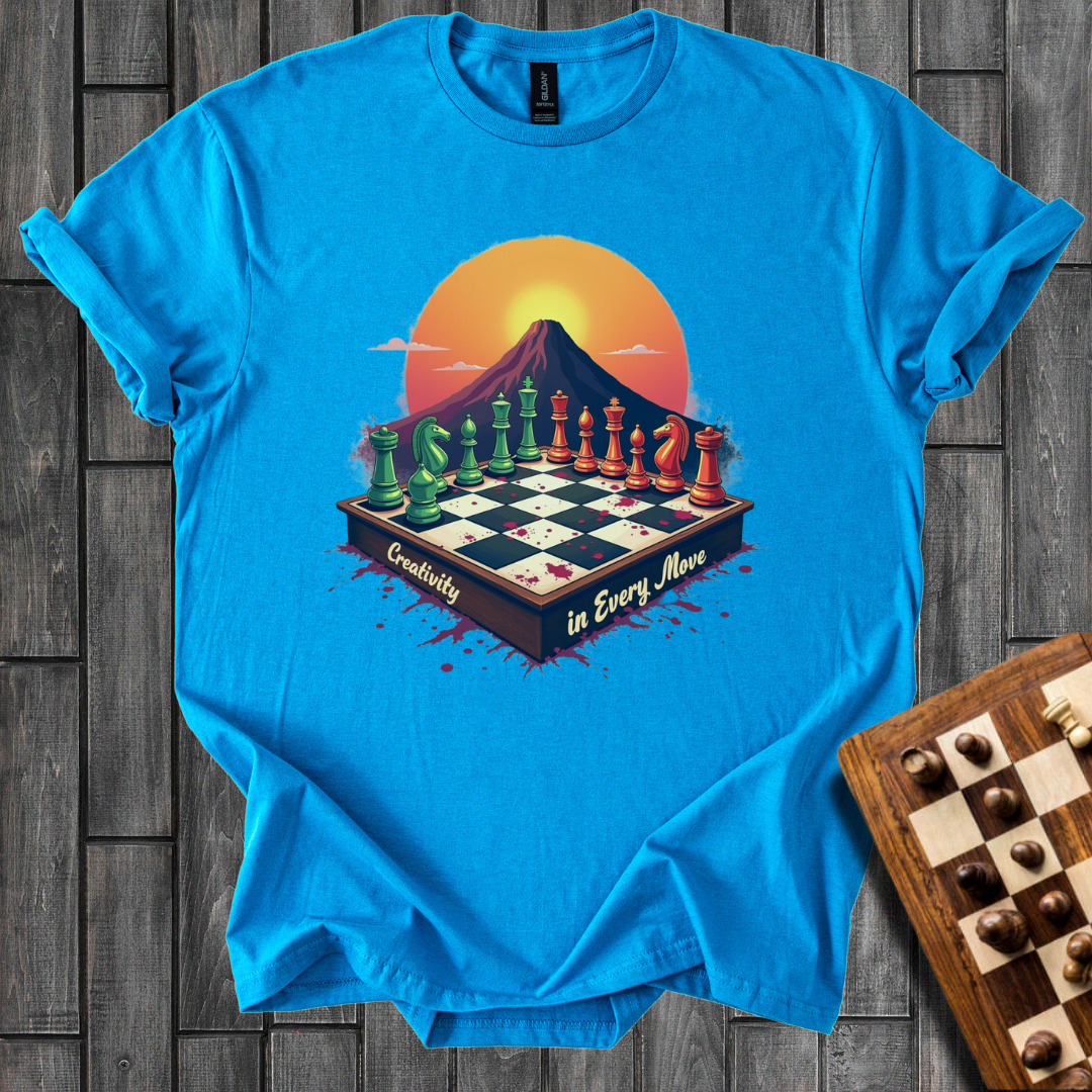 The Game Under the Vesuvius Chess T-Shirt