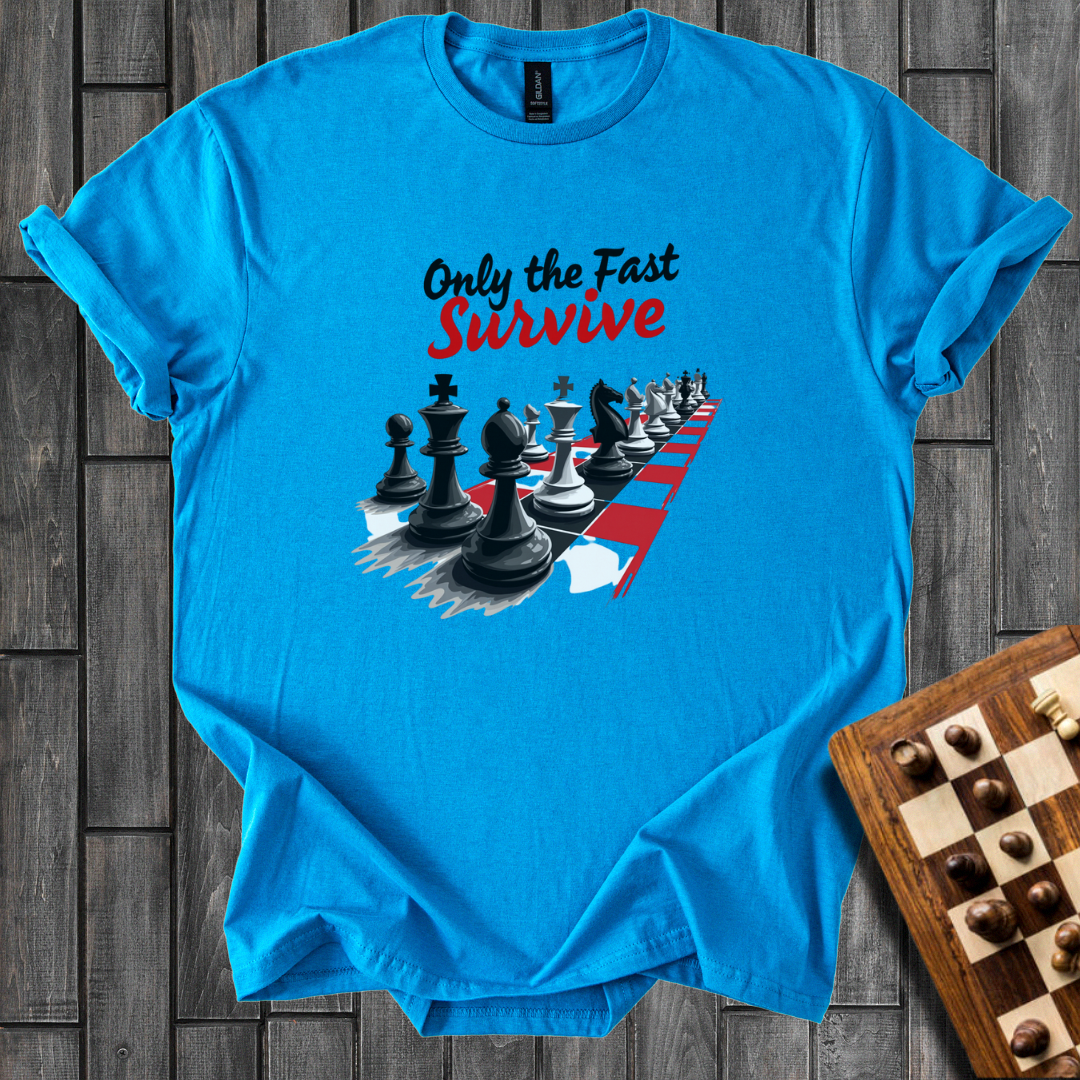 Only The Fast Survive Chess T-Shirt
