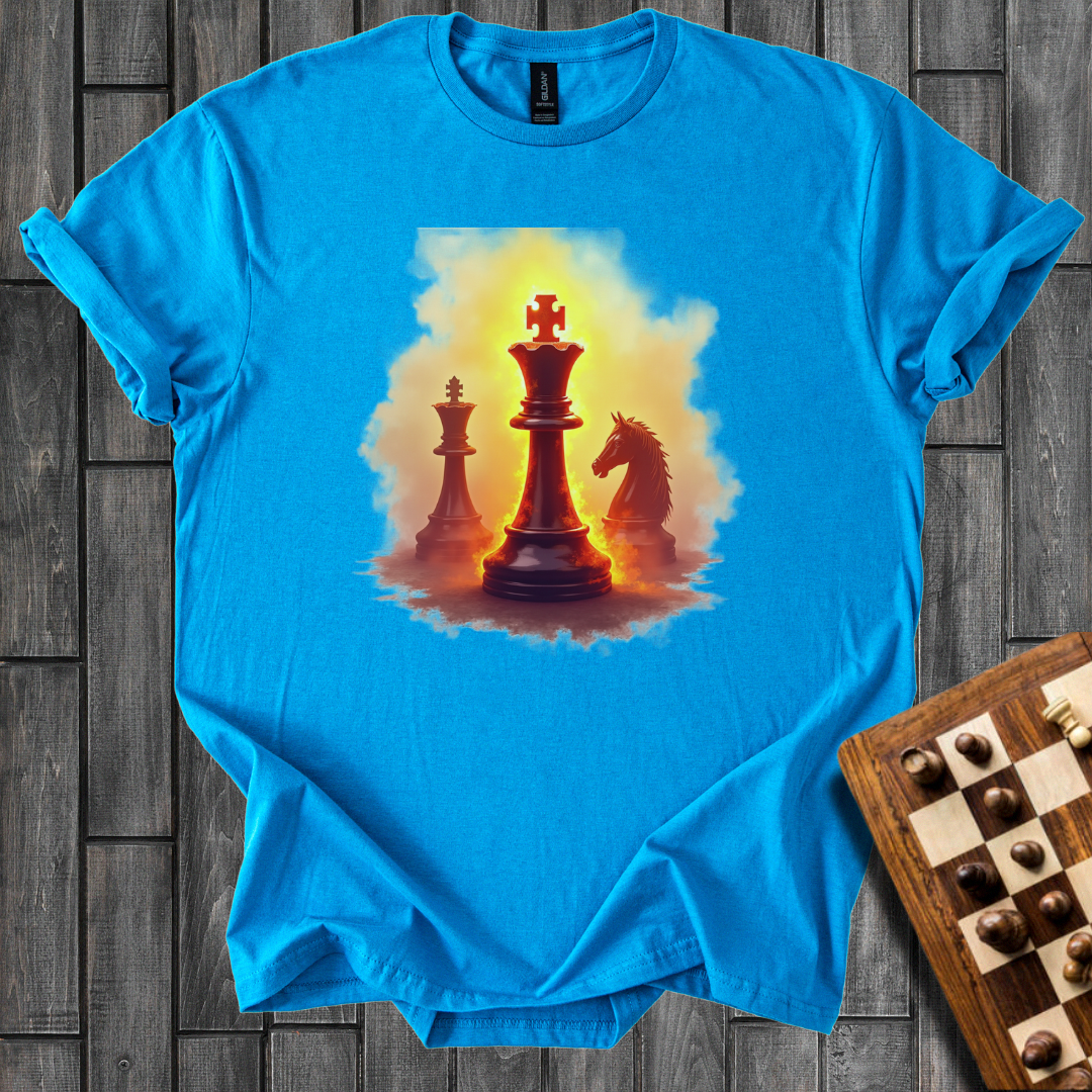 Fiery Chess King T-Shirt