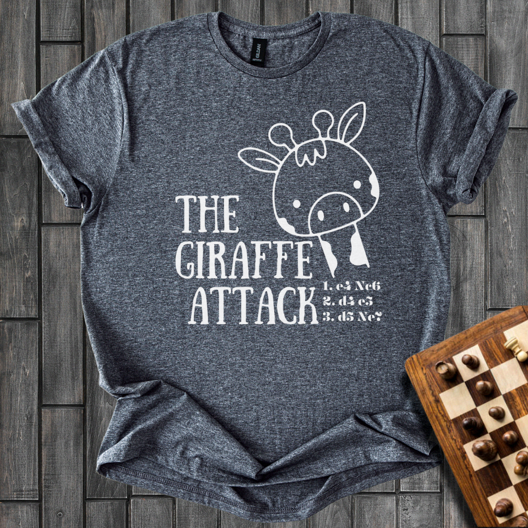 The Giraffe Attack Chess T-Shirt