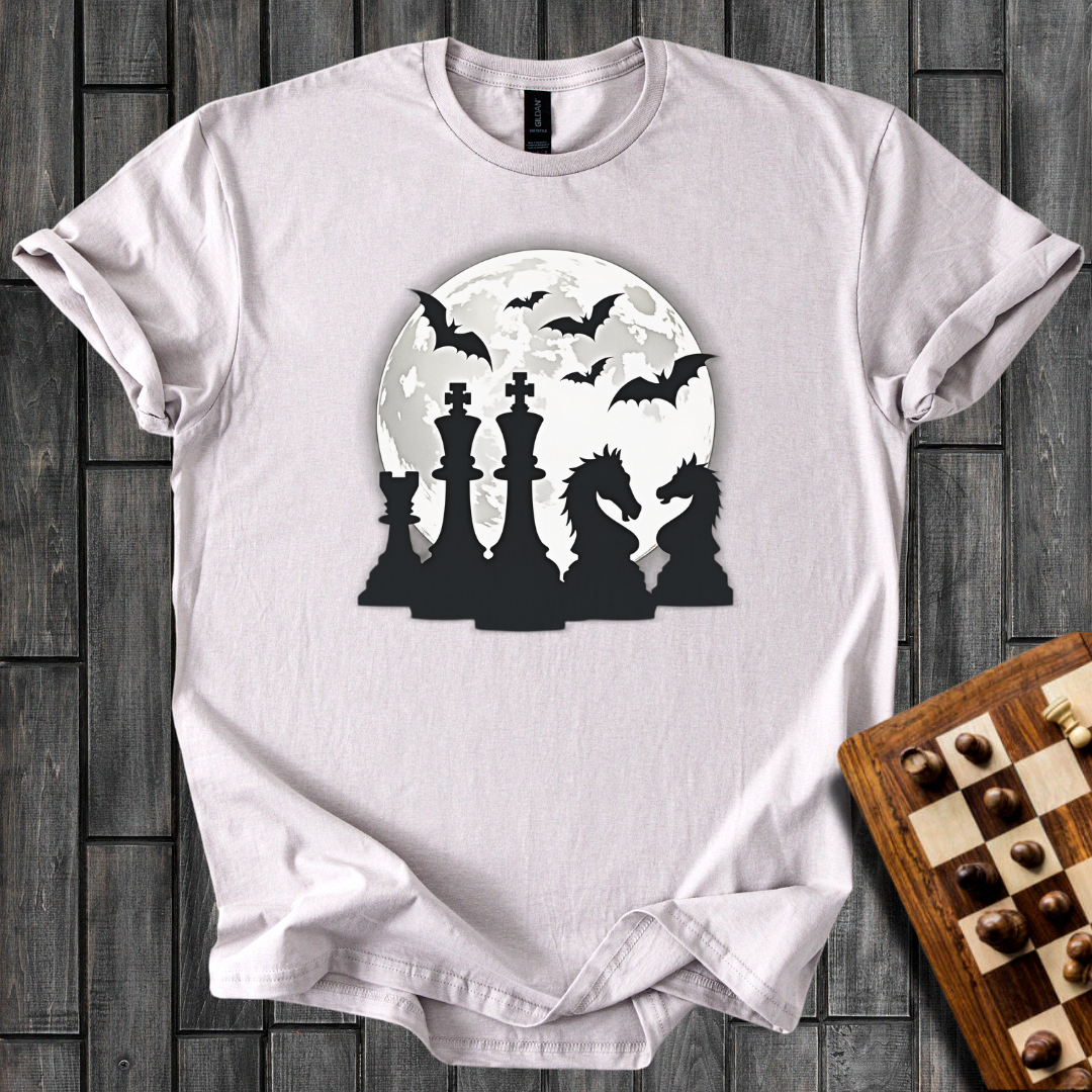 Moonlit Tactics Chess T-Shirt