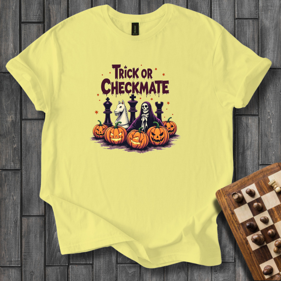 Checkered Horrors Chess T-Shirt