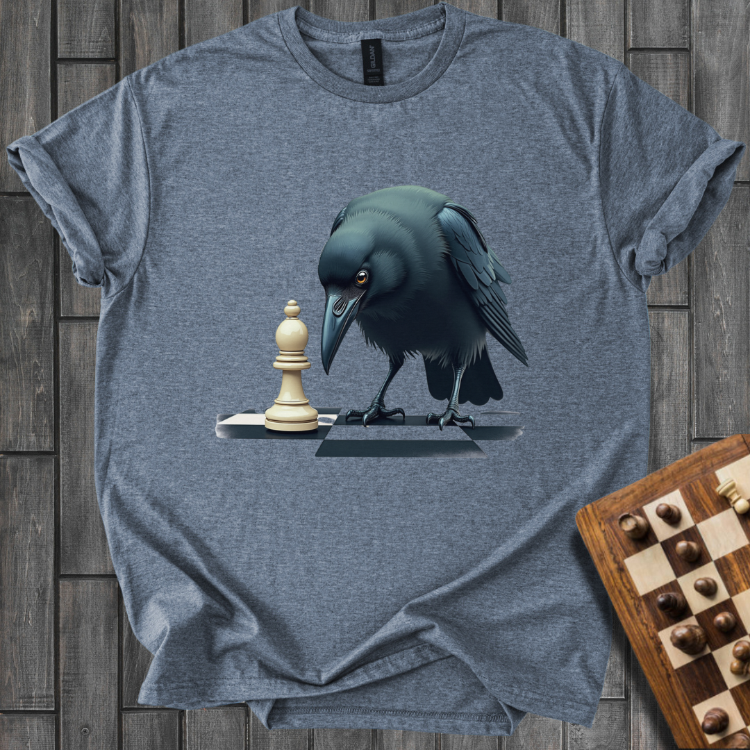 The Watchful Raven Chess T-Shirt