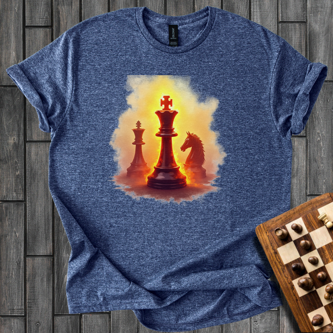 Fiery Chess King T-Shirt