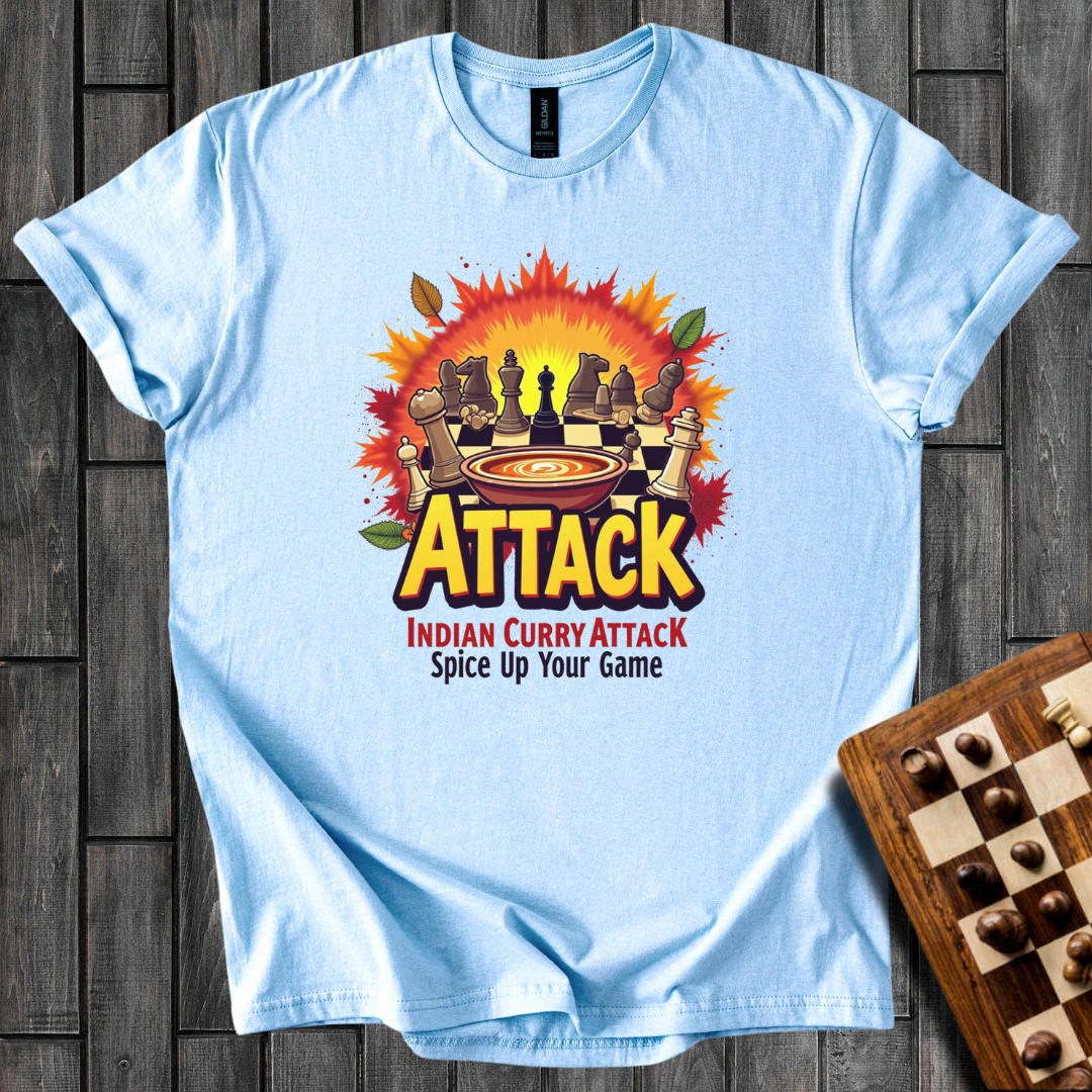 Indian Curry Attack Chess T-Shirt